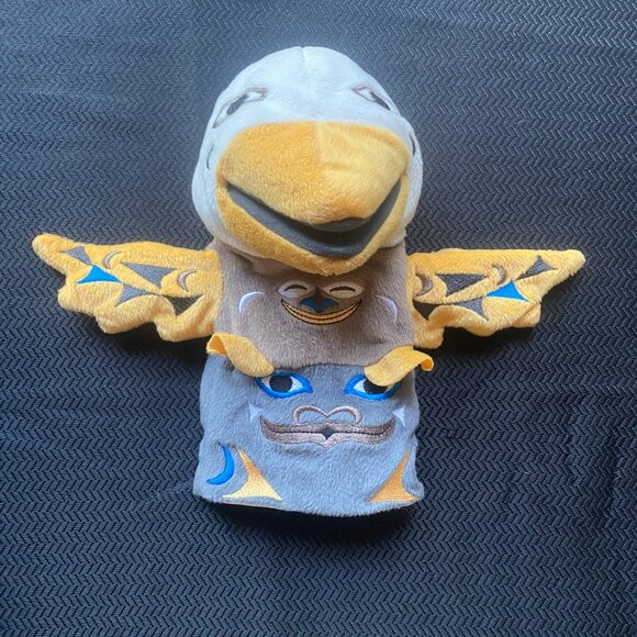 337-You Are Katawashishiw❤️ Sky The Eagle Bear & Mack The Octopus Totem Puppets - Picture 10 of 16